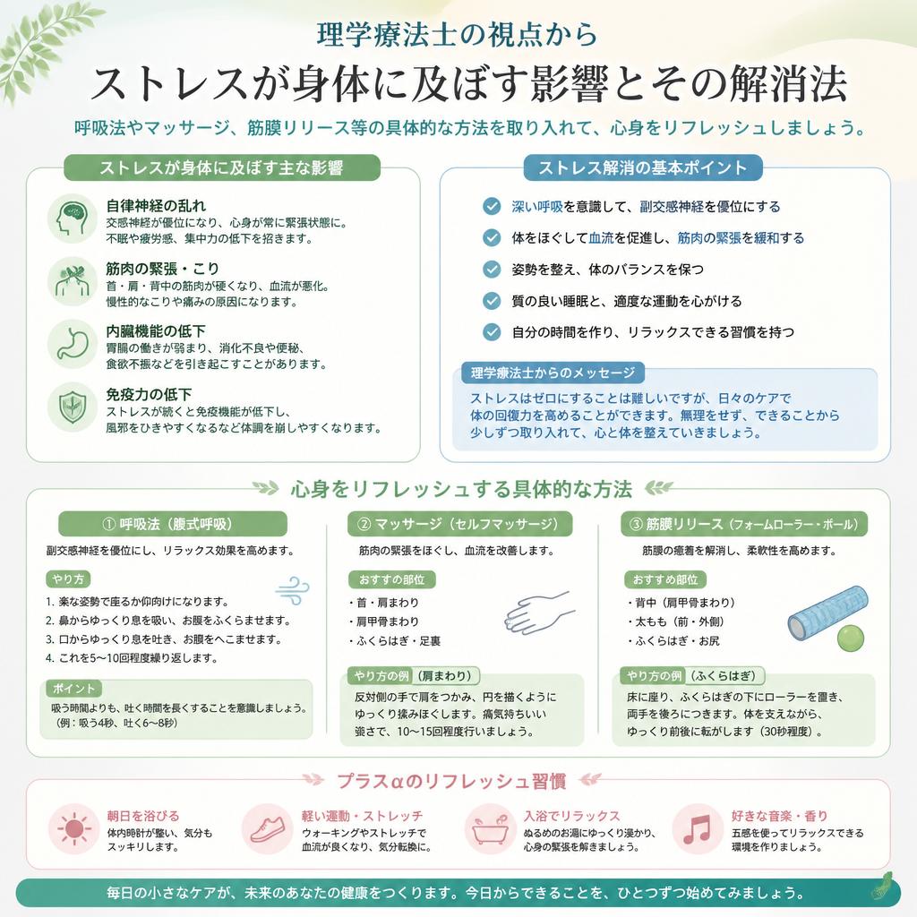 理学療法士が考えるストレス解消法